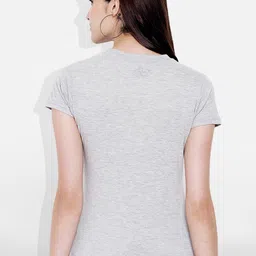 Fabflee Women Multicoloured 3 Printed V-Neck Applique T-shirt image 4