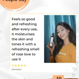 MYSTIQ LIVING Rose Water For Face Toner & Mist For Glowing Skin 100 ml image 3