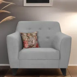 trevi furniture Bali Velvet 1 Seater Sofa in Grey Colour-picture-37