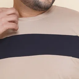 John Pride Striped Round Neck Short Sleeves Plus Size T-shirt image 4