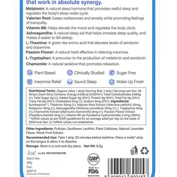 Wellbeing Nutrition Melts Restful Sleep - Chamomile Lavender 10mg - 30 Veg Oral Strips image 4
