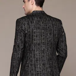 ESSAS club Abstract Print Single-Breasted Slim Fit Blazer image 4