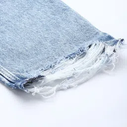 Levis Women 80S Mom Loose Tapered Fit High-Rise Highly Distressed Pure Cotton Jeans image 2