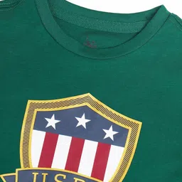 U.S. Polo Assn. Kids Boys Brand Logo Printed Pure Cotton T-shirt image 4