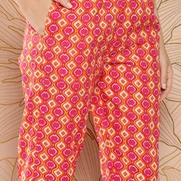 Yufta Women Floral Printed Regular Sequinned Pure Cotton Kurta with Trousers & Dupatta image 5