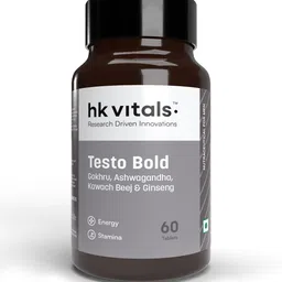 HK VITALS Men Testo Bold Testosterone Booster Tablets for Energy & Stamina - 60 Tablets image 1