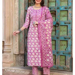 gulmohar jaipur Women Printed Straight Kurta Set image 1