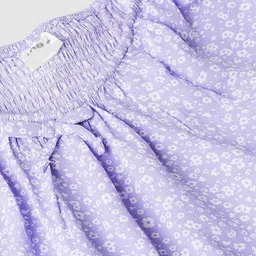 max Girls Micro Print Square-Neck Top image 3