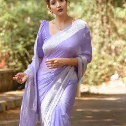 styleelite Women Kanjivaram Saree with Zari Border image 3