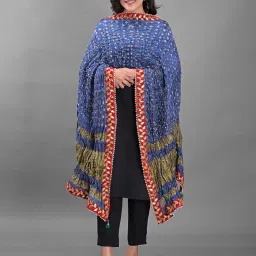 rajeraj Printed Dupatta with Contrast Border image 4
