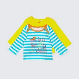 h by hamleys Pack of 2 Printed Crew-Neck T-shirts-picture-27