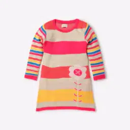 kidderz Striped Round-Neck Sweater Dress-picture-46