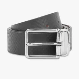 tommy hilfiger Men Checked Leather Belt with Buckle Closure-picture-24