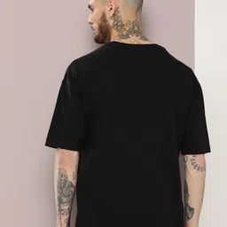 Kook N Keech Men Typography Printed Oversized Drop-Shoulder Sleeves Pure Cotton T-shirt image 4