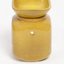 Fabindia Mustard Yellow Textured Agam Diffuser image 4