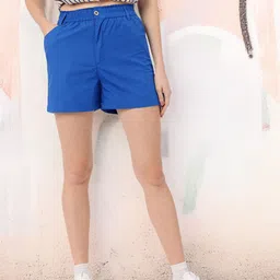 The Roadster Lifestyle Co. Women Pure Cotton Shorts image 1