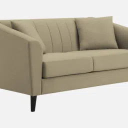 febonic Polon Fabric 2 Seater Sofa In Honey Beige Colour image 5