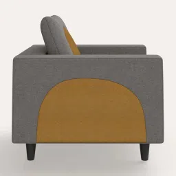 godrej interio Windle Fabric 1 Seater Sofa In Taupe Colour image 5