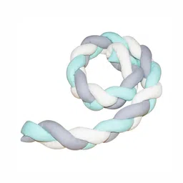 OSCAR HOME White & Grey Ethnic Motifs Cotton 1 Piece Crib Regular Bedding Set image 4