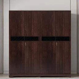 durian Madeline 4 Door Wardrobe In Brown Finish-picture-14