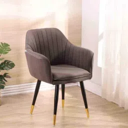 casacraft from pepperfry Lotus Fabric Arm Chair In Grey Colour-picture-24