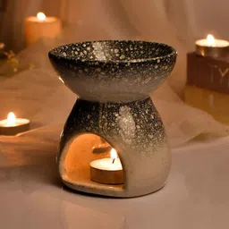 tayhaa Soothing White Ceramic Oil Diffuser image 1