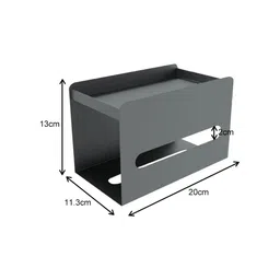 arhat organizers Grey Carbon Steel Tissue Box Holder image 4