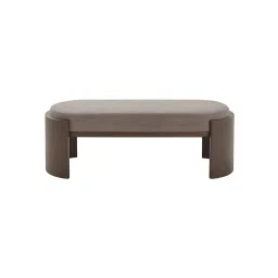 the flamingo life Elsa Boucle Ottoman in Brown Colour image 3