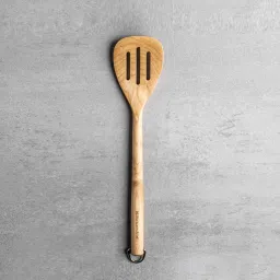 kitchenaid Birchwood Brown Wood Slotted Turner image 1