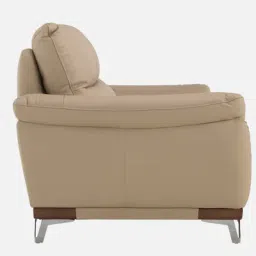 durian Perry Leather 3 Seater Sofas in Beige Colour image 5