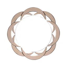 3 d mirror house Brown Glass Oriental Decorative Mirror image 2