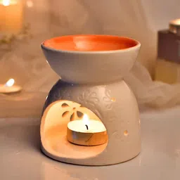 tayhaa Blissful White Ceramic Oil Diffuser image 4