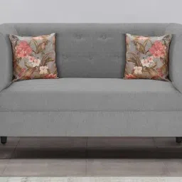 trevi furniture Garnet Fabric 2 Seater Sofa In Royal Grey Colour image 1