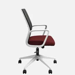 godrej interio Vurv Breathable Mesh Ergonomic Chair in Milan Red Colour image 5