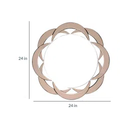 3 d mirror house Brown Glass Oriental Decorative Mirror image 3