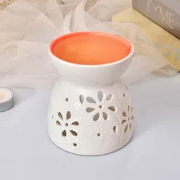 tayhaa Blissful White Ceramic Oil Diffuser image 1
