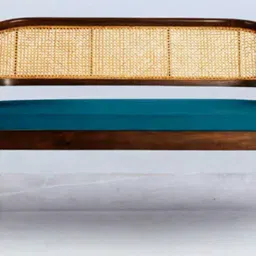 dzyn furnitures Arbor Teak Wood Settee In Brown Color image 1