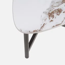 durian Cindy Marble Side Table In White Colour image 5