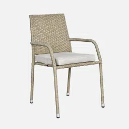 royaloak Zenith Wicker Patio Chair in Ash Colour image 3