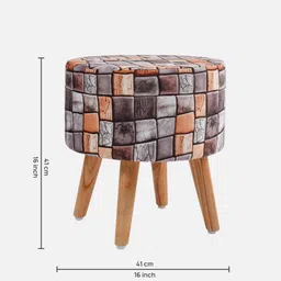 riance creations Alexis Fabric Seating Stool In Multi Color image 2