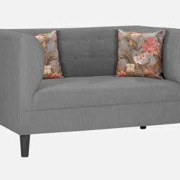 trevi furniture Garnet Fabric 2 Seater Sofa In Royal Grey Colour image 3
