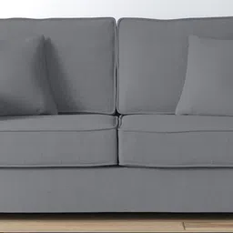 woodsworth from pepperfry Hugo Fabric 2 Seater Sofa In Ash Grey Colour image 1