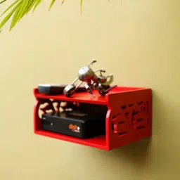 wooden twist Engineered Wood Set Up Box in Red Colour-picture-28