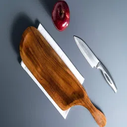 jiscovery Brown Wood Platter image 1