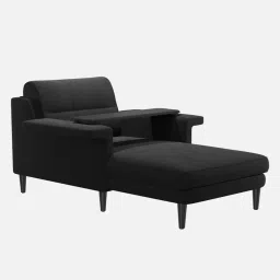 godrej interio Flight Chaise Lounger in Dark Grey Colour image 3
