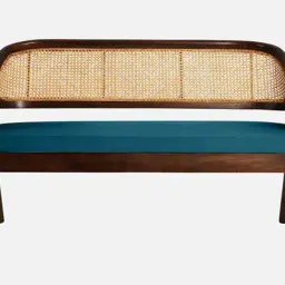 dzyn furnitures Arbor Teak Wood Settee In Brown Color image 4