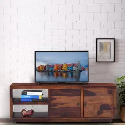 royaloak Cascade TV Console in Brown Colour-picture-19