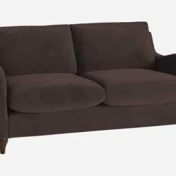 febonic Sally Velvet 2 Seater Sofa in Mocha Brown Color image 3