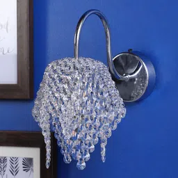 Dark Grey Crystal Wall Sconces by Stello image 1