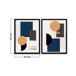 art street Conceptual Species Designs Black Canvas Framed Wildlife Art Print Set of 2 image 3